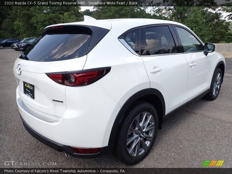 Snowflake White Pearl / Black 2020 Mazda CX-5 Grand Touring Reserve AWD