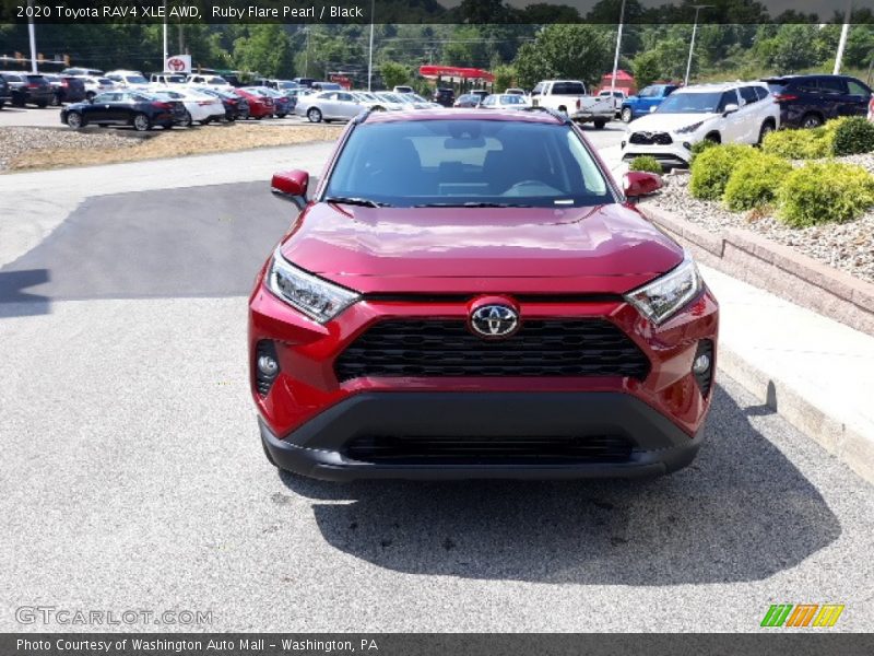 Ruby Flare Pearl / Black 2020 Toyota RAV4 XLE AWD