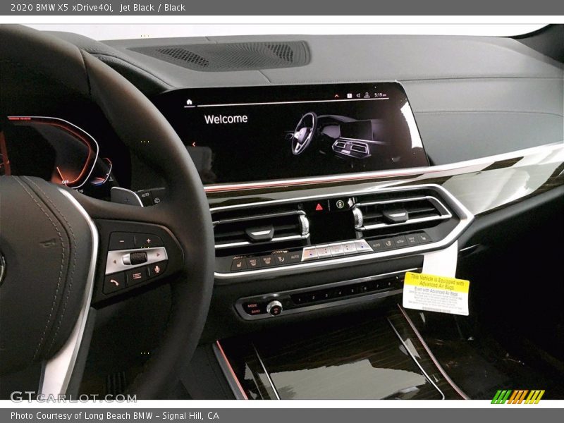 Jet Black / Black 2020 BMW X5 xDrive40i