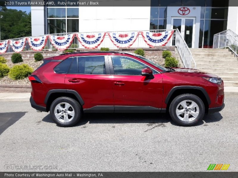 Ruby Flare Pearl / Black 2020 Toyota RAV4 XLE AWD
