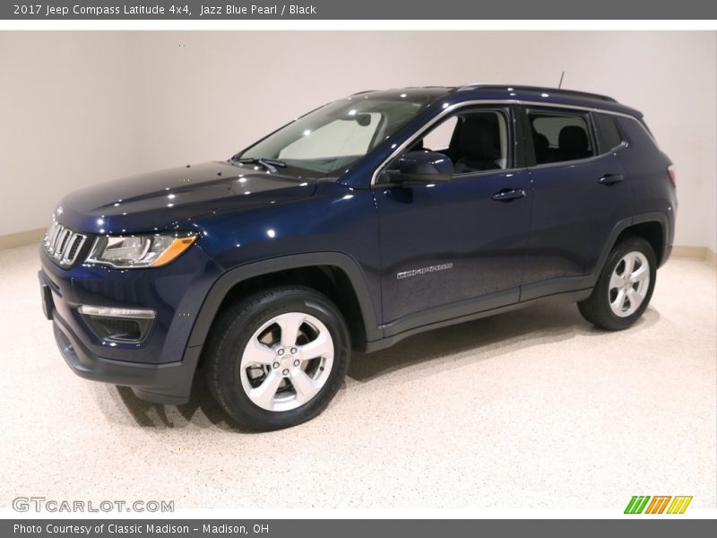 Jazz Blue Pearl / Black 2017 Jeep Compass Latitude 4x4