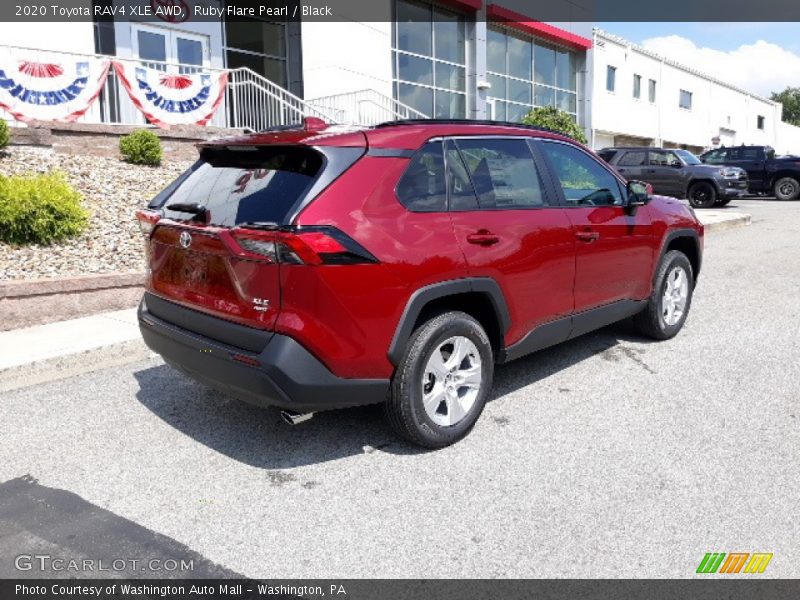 Ruby Flare Pearl / Black 2020 Toyota RAV4 XLE AWD