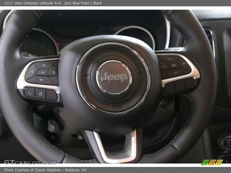 Jazz Blue Pearl / Black 2017 Jeep Compass Latitude 4x4