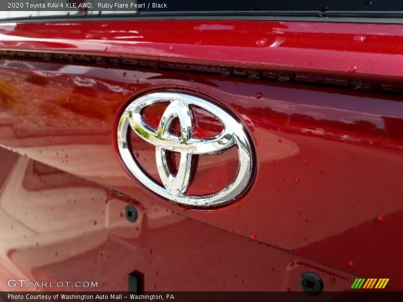 Ruby Flare Pearl / Black 2020 Toyota RAV4 XLE AWD