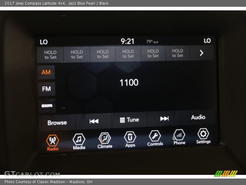 Jazz Blue Pearl / Black 2017 Jeep Compass Latitude 4x4