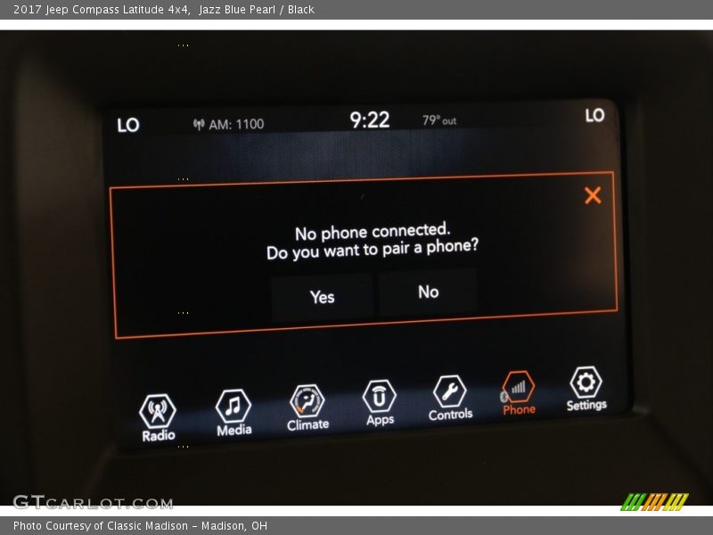 Jazz Blue Pearl / Black 2017 Jeep Compass Latitude 4x4