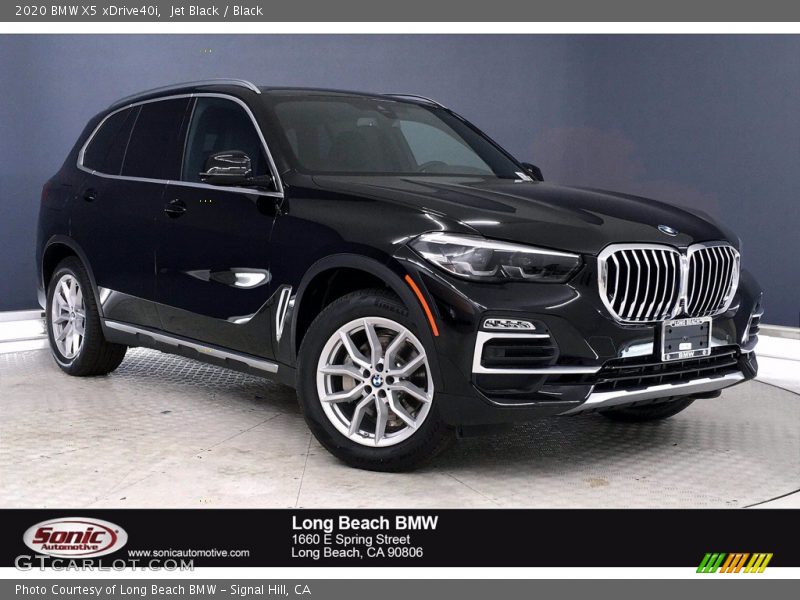 Jet Black / Black 2020 BMW X5 xDrive40i