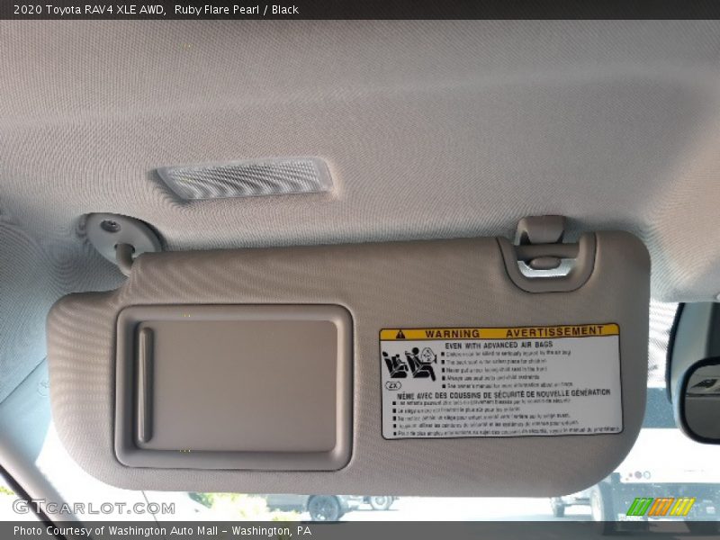 Ruby Flare Pearl / Black 2020 Toyota RAV4 XLE AWD
