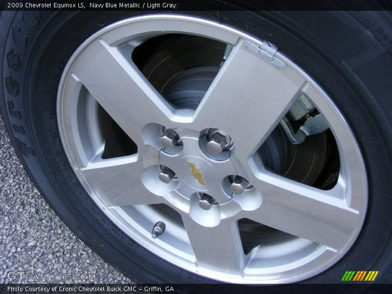 Navy Blue Metallic / Light Gray 2009 Chevrolet Equinox LS