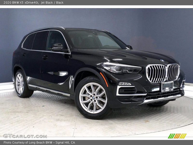 Jet Black / Black 2020 BMW X5 xDrive40i
