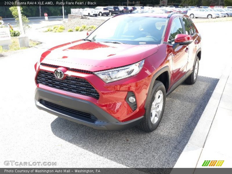 Ruby Flare Pearl / Black 2020 Toyota RAV4 XLE AWD