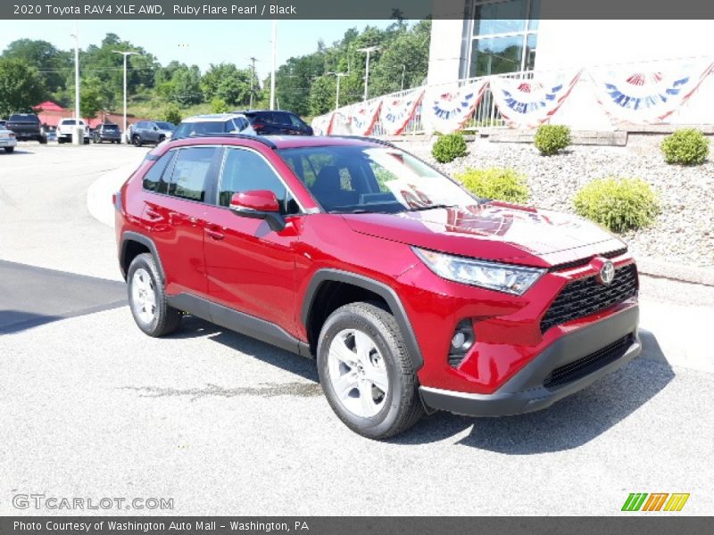 Ruby Flare Pearl / Black 2020 Toyota RAV4 XLE AWD