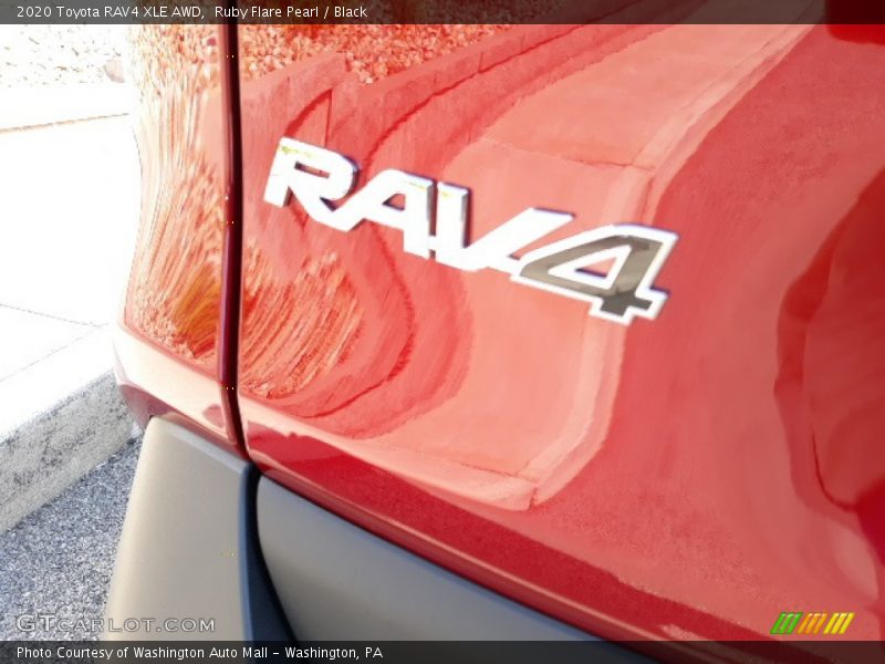 Ruby Flare Pearl / Black 2020 Toyota RAV4 XLE AWD