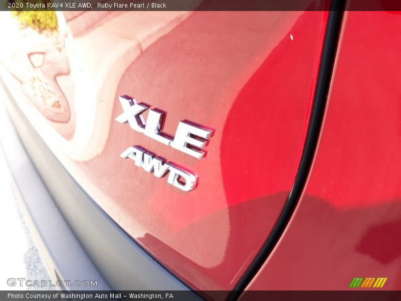 Ruby Flare Pearl / Black 2020 Toyota RAV4 XLE AWD