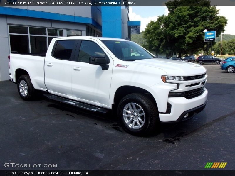 Summit White / Jet Black 2020 Chevrolet Silverado 1500 RST Crew Cab 4x4