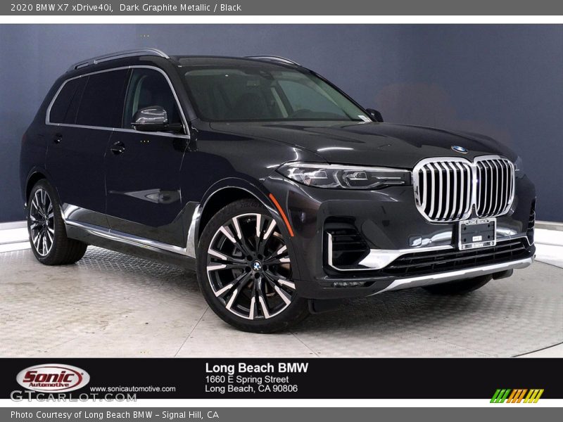 Dark Graphite Metallic / Black 2020 BMW X7 xDrive40i