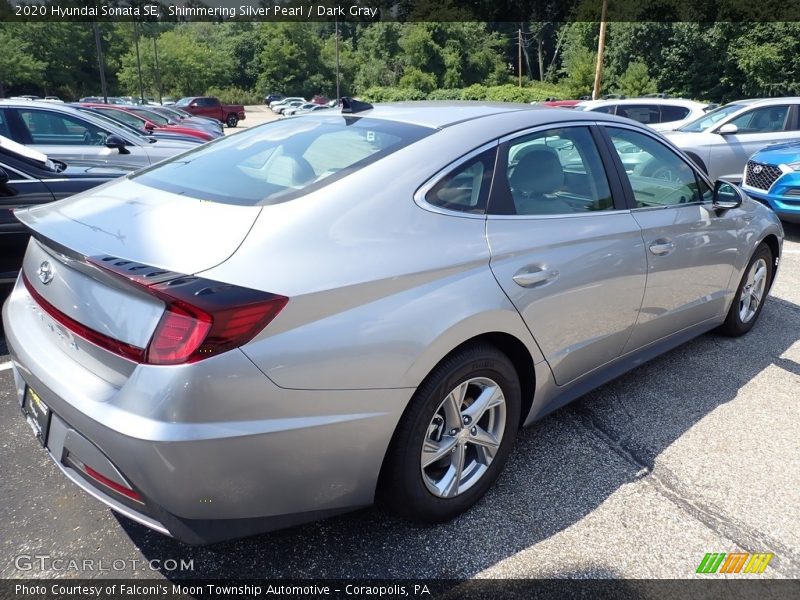 Shimmering Silver Pearl / Dark Gray 2020 Hyundai Sonata SE