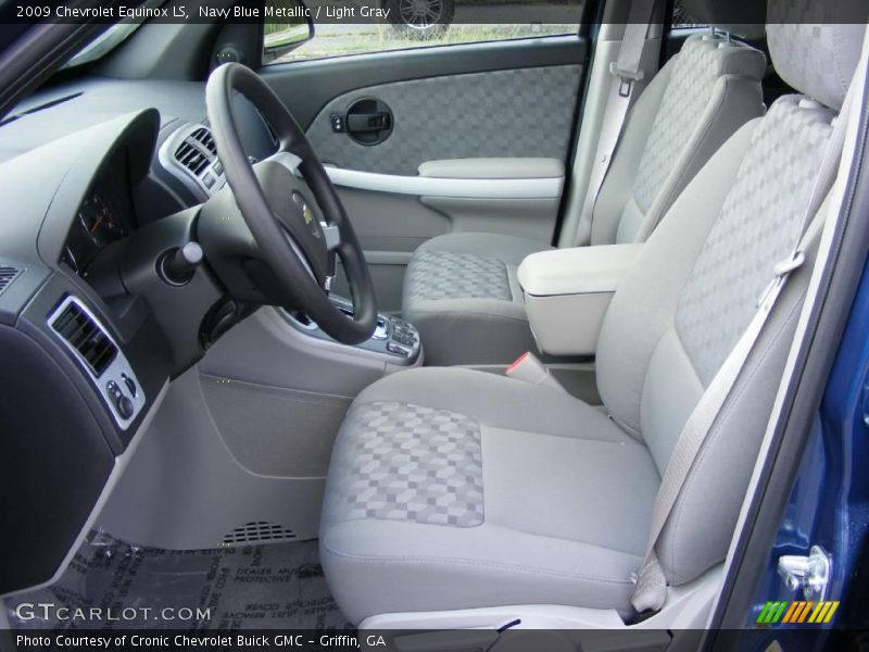Navy Blue Metallic / Light Gray 2009 Chevrolet Equinox LS