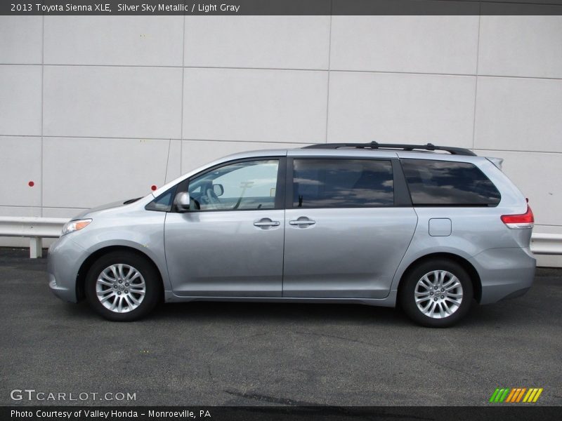 Silver Sky Metallic / Light Gray 2013 Toyota Sienna XLE