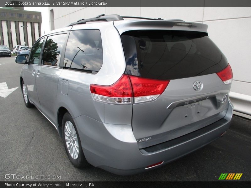 Silver Sky Metallic / Light Gray 2013 Toyota Sienna XLE