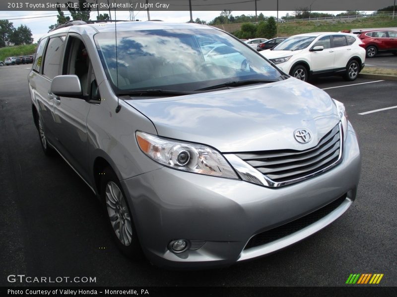 Silver Sky Metallic / Light Gray 2013 Toyota Sienna XLE