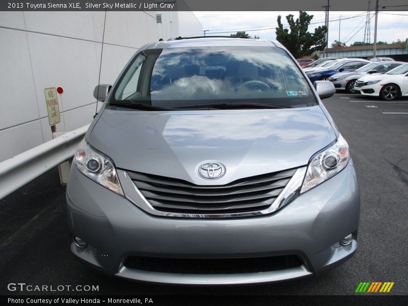 Silver Sky Metallic / Light Gray 2013 Toyota Sienna XLE