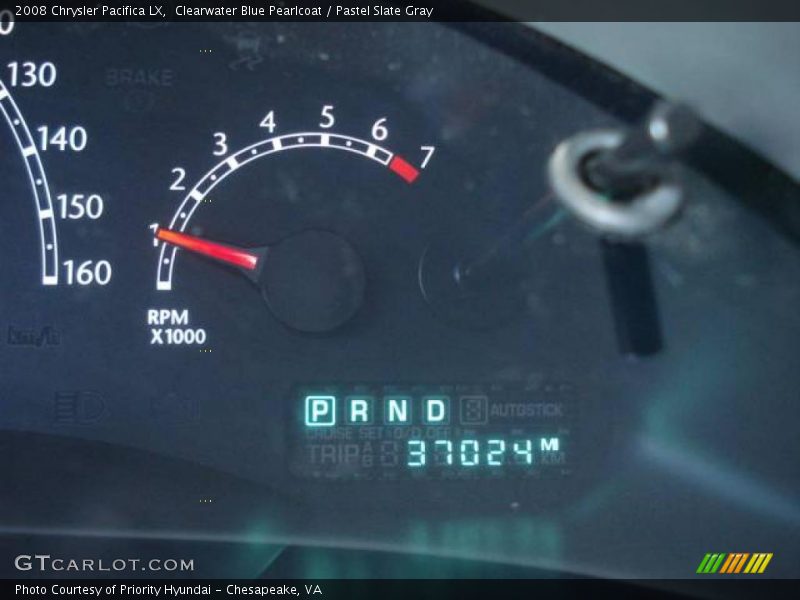 Clearwater Blue Pearlcoat / Pastel Slate Gray 2008 Chrysler Pacifica LX