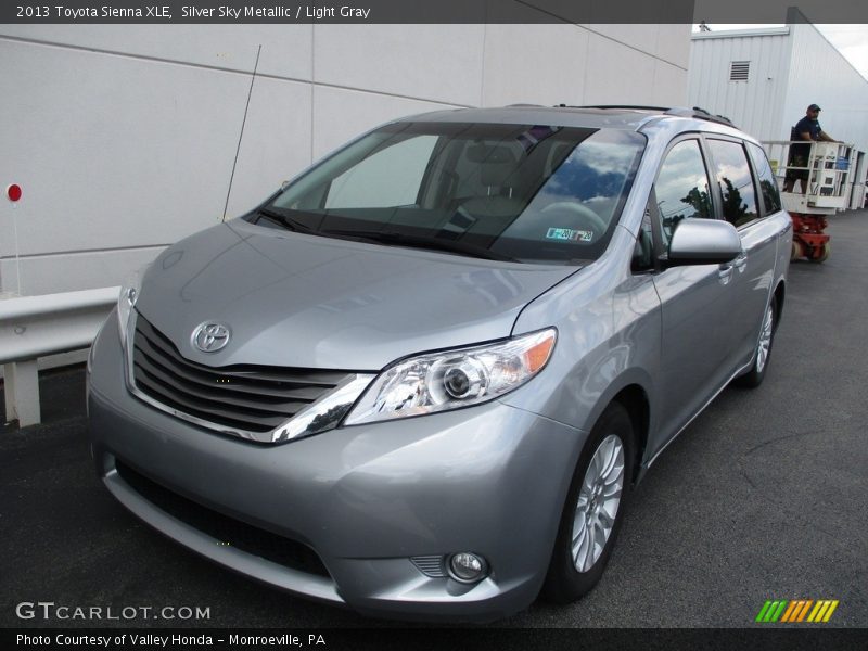 Silver Sky Metallic / Light Gray 2013 Toyota Sienna XLE