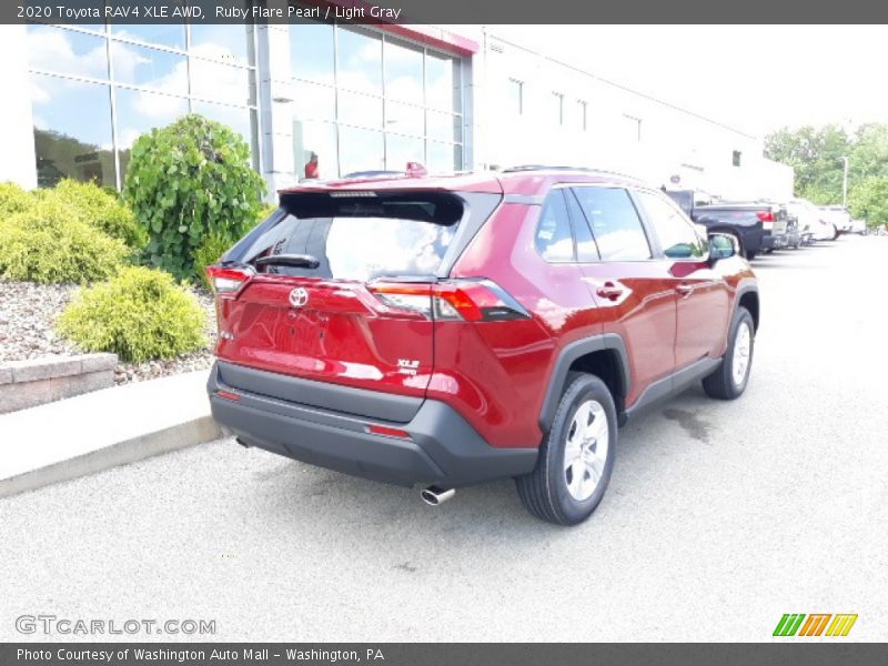 Ruby Flare Pearl / Light Gray 2020 Toyota RAV4 XLE AWD