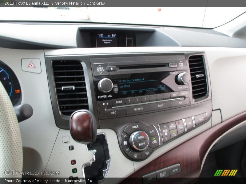 Silver Sky Metallic / Light Gray 2013 Toyota Sienna XLE