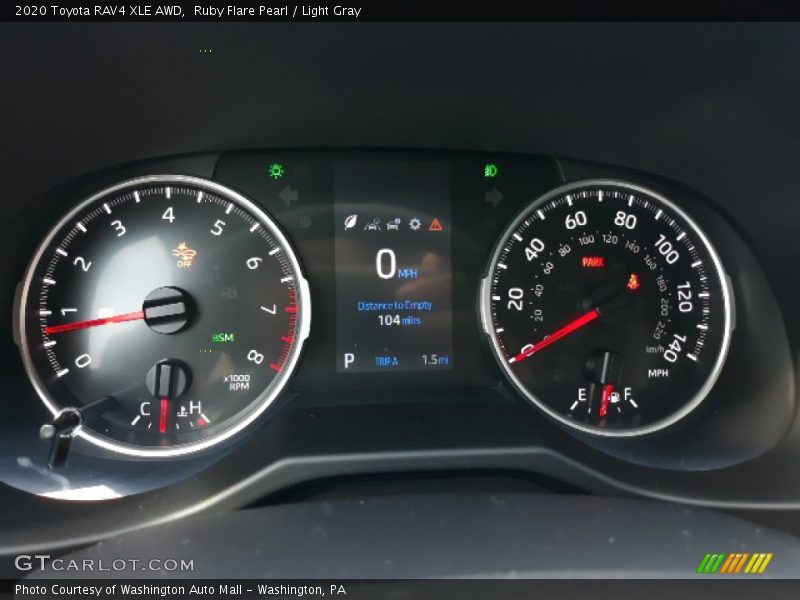 Ruby Flare Pearl / Light Gray 2020 Toyota RAV4 XLE AWD