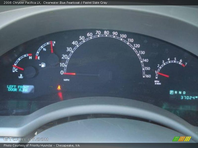 Clearwater Blue Pearlcoat / Pastel Slate Gray 2008 Chrysler Pacifica LX