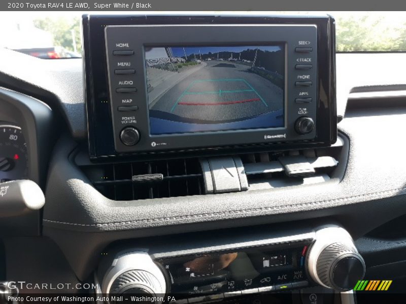 Super White / Black 2020 Toyota RAV4 LE AWD