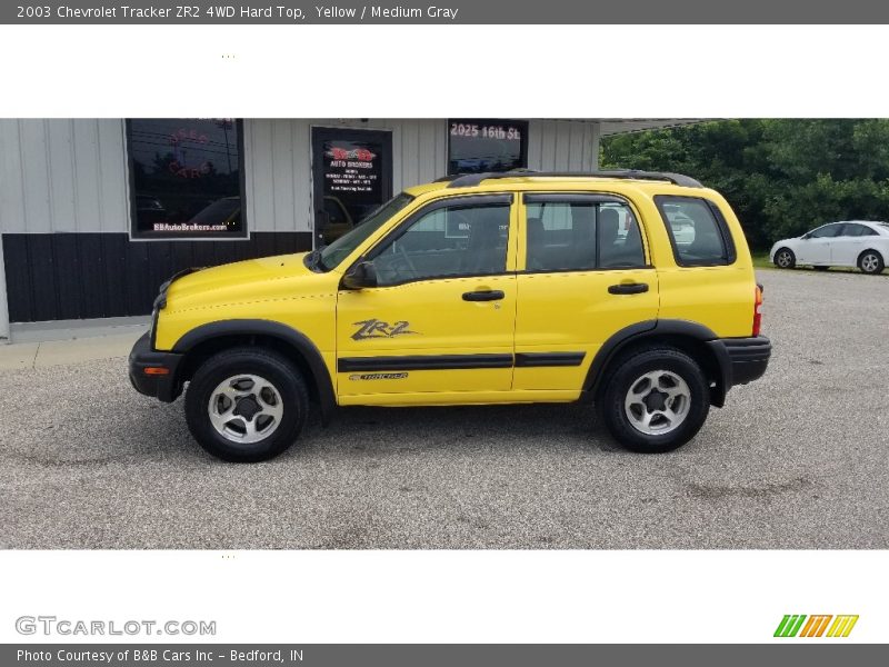  2003 Tracker ZR2 4WD Hard Top Yellow