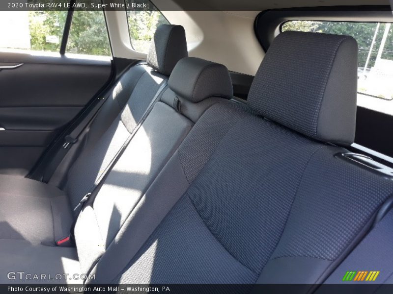 Super White / Black 2020 Toyota RAV4 LE AWD