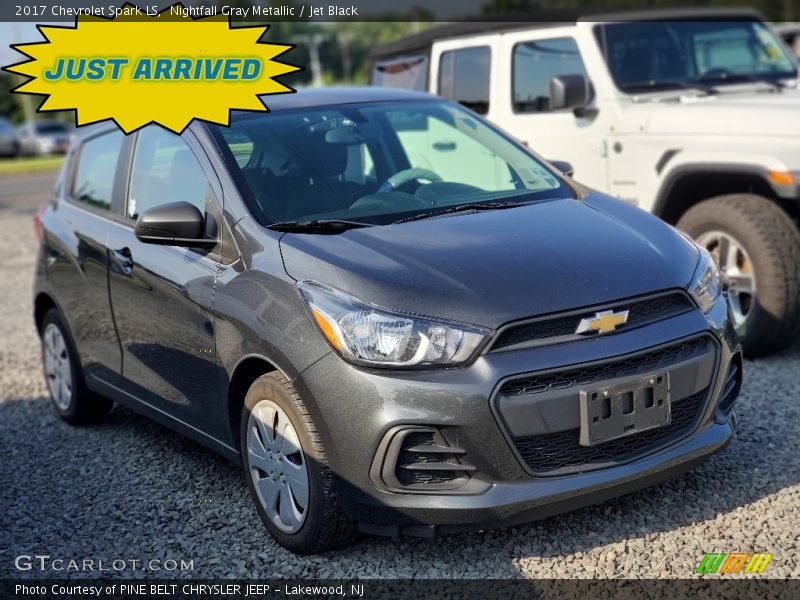 Nightfall Gray Metallic / Jet Black 2017 Chevrolet Spark LS
