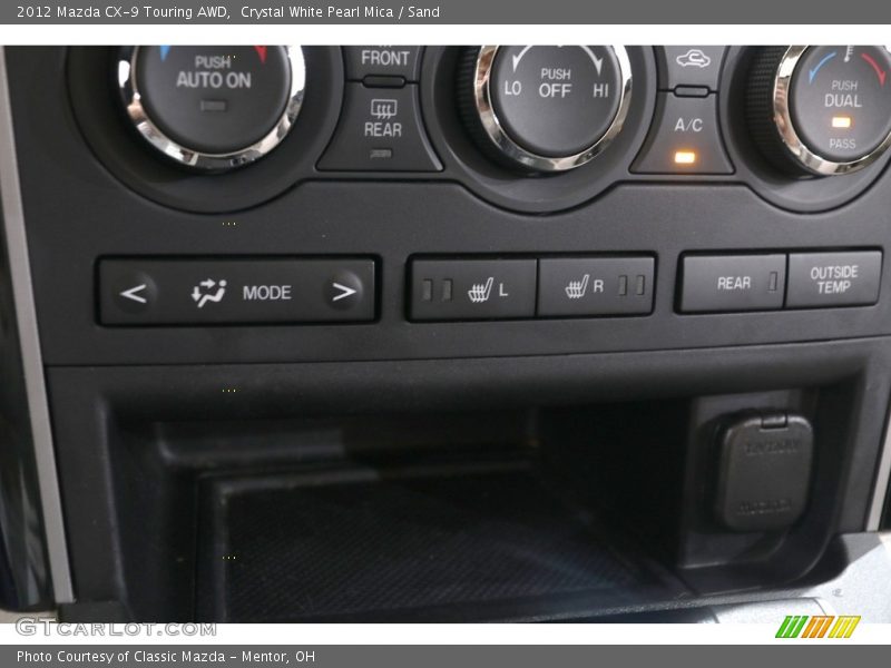 Controls of 2012 CX-9 Touring AWD