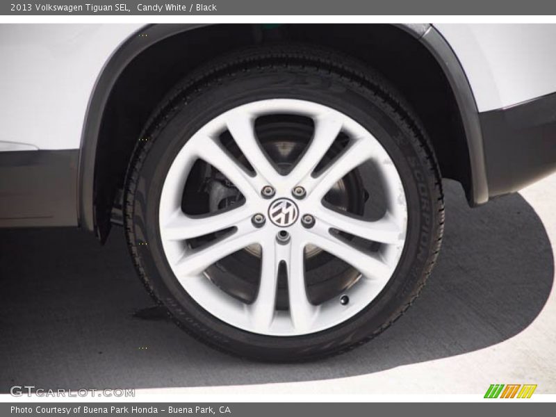 Candy White / Black 2013 Volkswagen Tiguan SEL