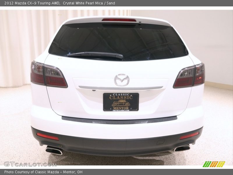 Crystal White Pearl Mica / Sand 2012 Mazda CX-9 Touring AWD