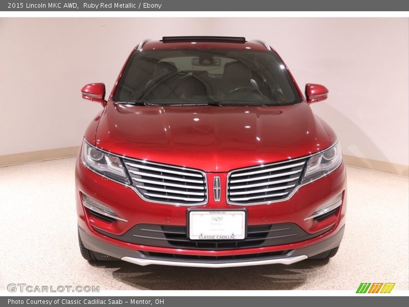 Ruby Red Metallic / Ebony 2015 Lincoln MKC AWD