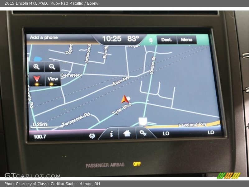 Ruby Red Metallic / Ebony 2015 Lincoln MKC AWD