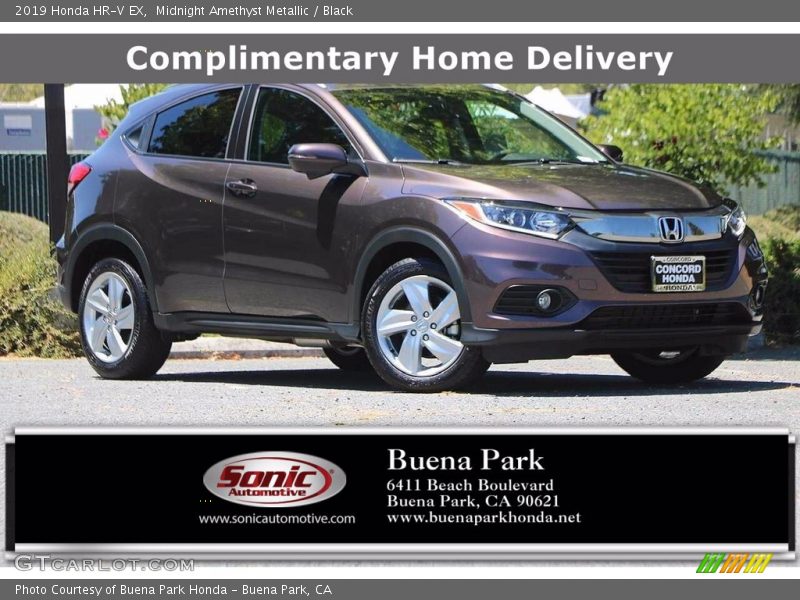Midnight Amethyst Metallic / Black 2019 Honda HR-V EX