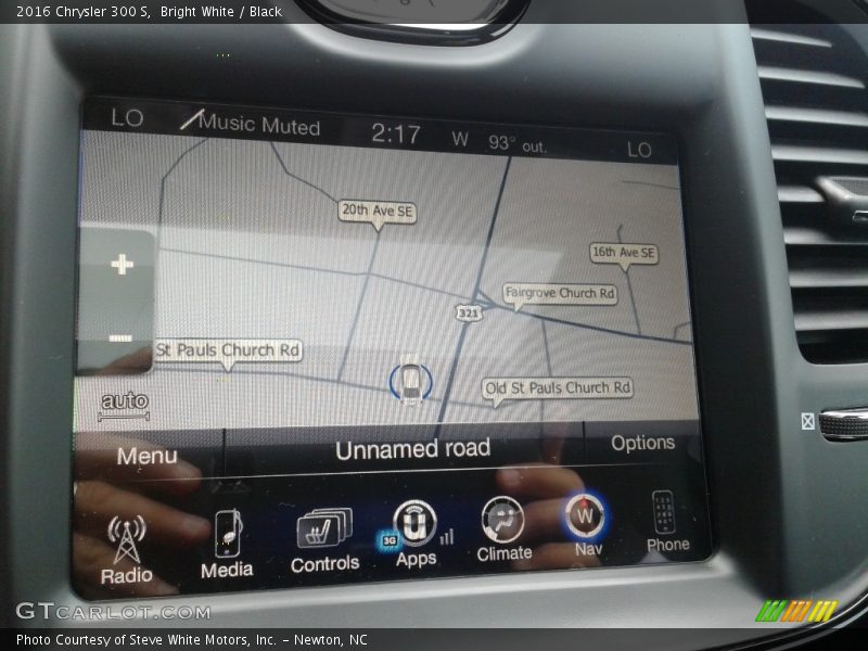 Bright White / Black 2016 Chrysler 300 S