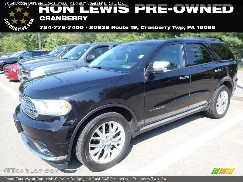 Maximum Steel Metallic / Black 2014 Dodge Durango Citadel AWD