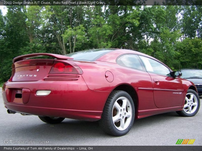 Ruby Red Pearl / Black/Light Gray 2001 Dodge Stratus R/T Coupe