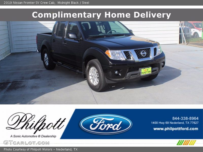 Midnight Black / Steel 2019 Nissan Frontier SV Crew Cab