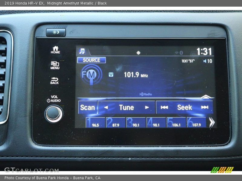 Midnight Amethyst Metallic / Black 2019 Honda HR-V EX