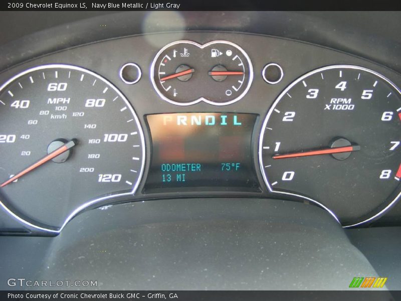 Navy Blue Metallic / Light Gray 2009 Chevrolet Equinox LS