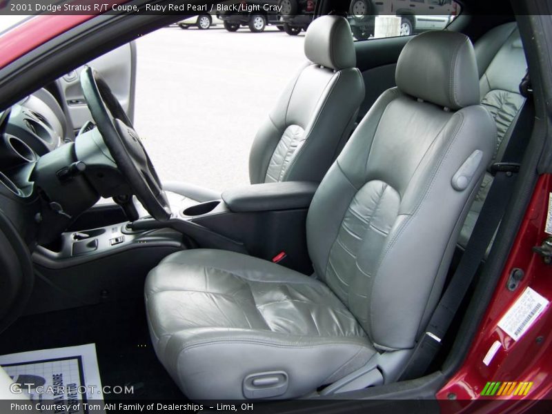 Ruby Red Pearl / Black/Light Gray 2001 Dodge Stratus R/T Coupe