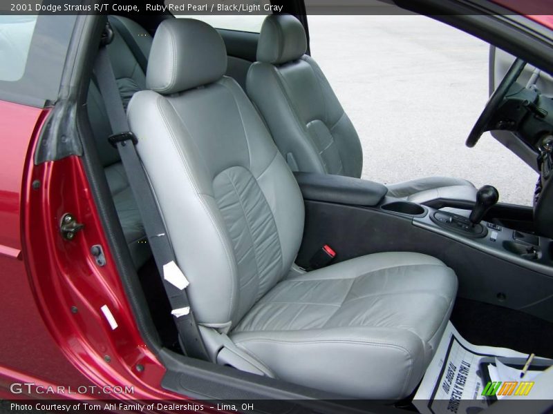 Ruby Red Pearl / Black/Light Gray 2001 Dodge Stratus R/T Coupe